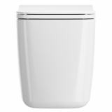 Cutout image of Crosswater Libra Gloss White Short Projection Back-to-Wall Toilet